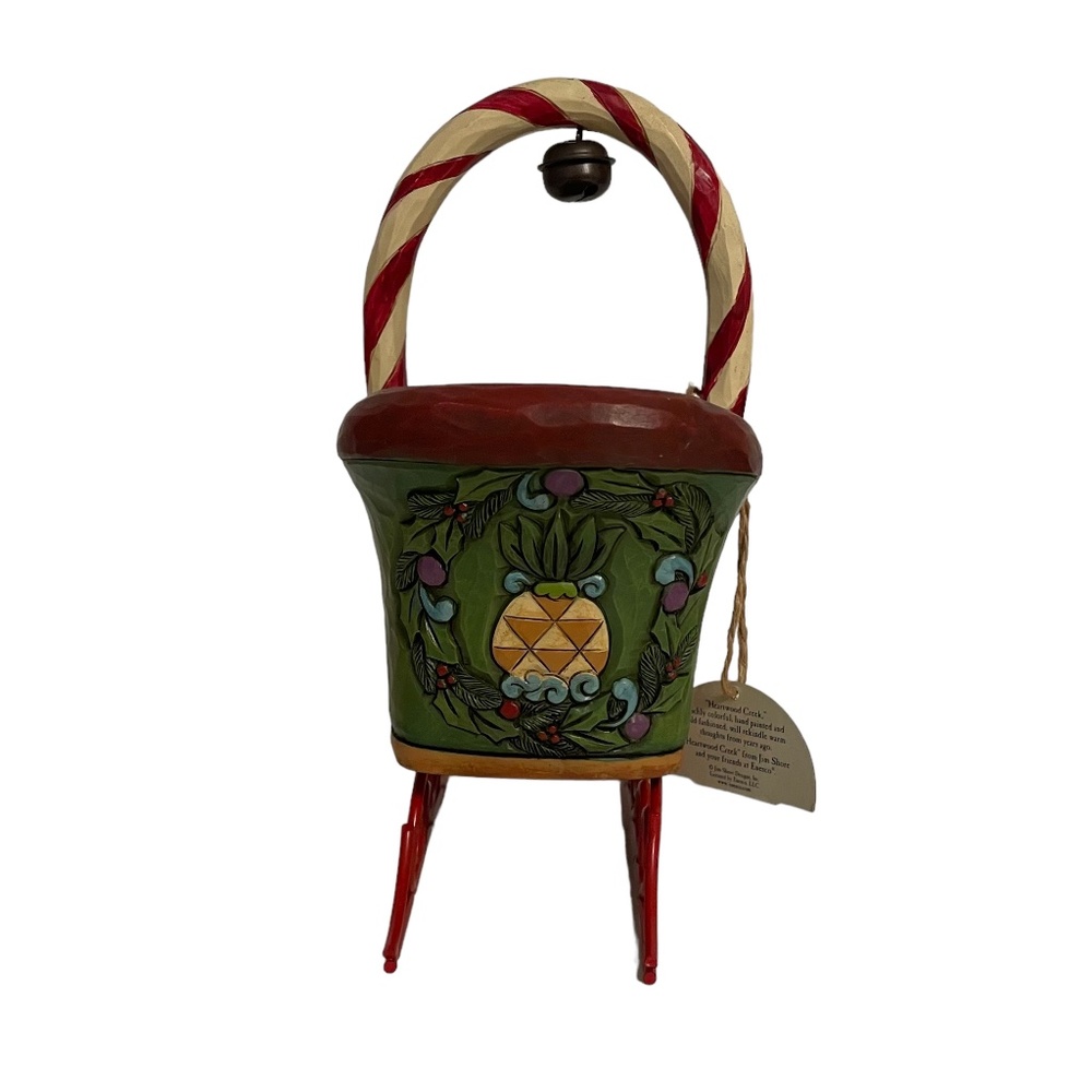 Jim Shore Heartwood Creek Jingle All The Way Christmas Sleigh w/ Ornaments NWT - Picture 6 of 9